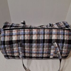 Vera Bradley Plaid Quilted Garment Bag - Black, Gray, Red